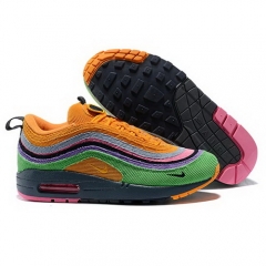 (Women) Nike Air Max 97 Green Purple Orange