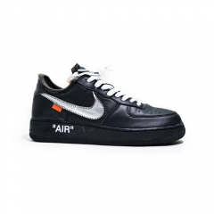 Authentic 2018 Off White x Moma Air Force 1 One Low Black