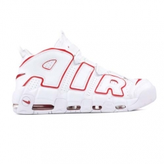 Authentic Nike Air More Uptempo White Varsity Red