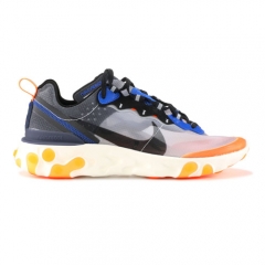 Authentic Nike React Elemen 87 Thunder Blue Orange Women