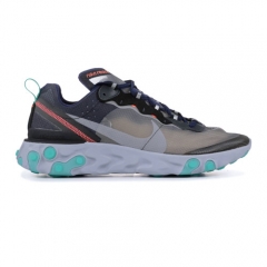 Authentic Nike React Elemen 87 Black midnight Navy Size-