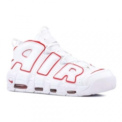 Authentic Nike Air More Uptempo White Varsity Red