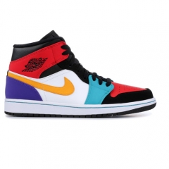 Authentic Jordan 1 Mid Bred Multi Color