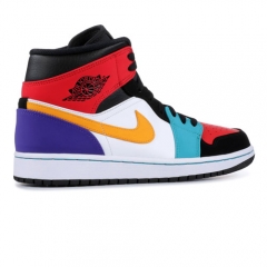 Authentic Jordan 1 Mid Bred Multi Color