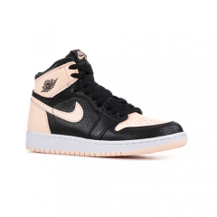 Authentic Jordan 1 Retro High Black Crimson Tint Women