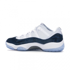 Authentic Air Jordan 11 Retro Low Navy Snakeskin