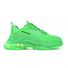 Authentic Balenciaga Triple S Neon Green Clear Sole Women