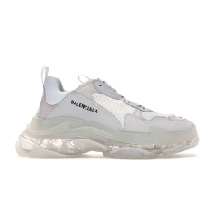 Authentic Balenciaga Triple S Clear Sole Grey