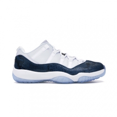 Authentic Air Jordan 11 Low Navy Snakeskin Women