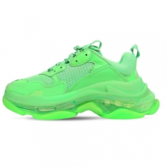 Authentic Balenciaga Triple S Neon Green Clear Sole Women