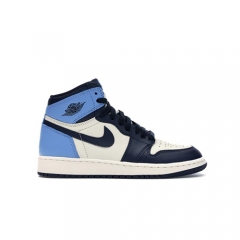 Authentic Jordan 1 Retro High Obsidian UNC