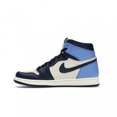 Authentic Jordan 1 Retro High Obsidian UNC