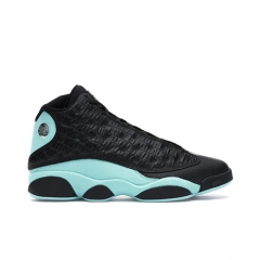 Authentic Air Jordan 13 Retro Black Island Green