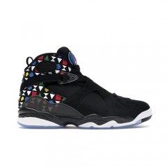 Authentic Air Jordan 8 Retro Quai 54 Black