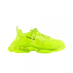 Authentic Balenciaga Triple S Clearsole Fluo Yellow Women