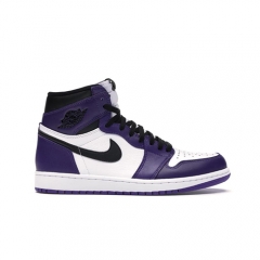 Authentic Jordan 1 Retro High Court Purple White