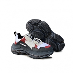 Authentic Balenciaga Triple S Black Red White