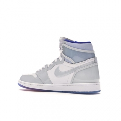 Authentic Jordan 1 Retro High Zoom White Racer Blue