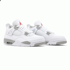 Authentic Air Jordan 4 White Oreo