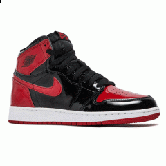 Authentic Air Jordan 1 High OG Bred Patent Women