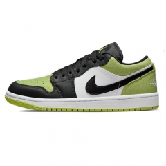 Authentic Air Jordan 1 Low Vivid Green Snakeskin