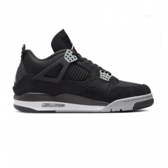 Authentic Air Jordan 4 Retro Black Canvas