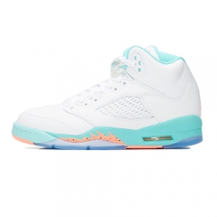 Authentic Air Jordan 5 Light Aqua GS