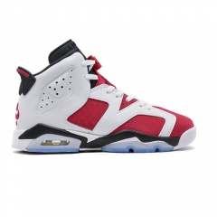 Authentic Air Jordan 6 Carmine White Red Black