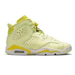 Authentic Air Jordan 6 GS Floral Citron Tint