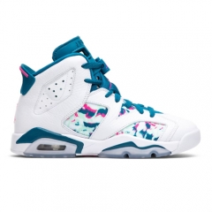 Authentic Air Jordan 6 Retro Green Abyss GS