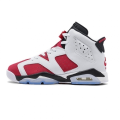 Authentic Air Jordan 6 Carmine White Red Black