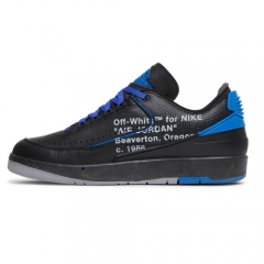 Authentic OFF-WHITE x Air Jordan 2 Low Black