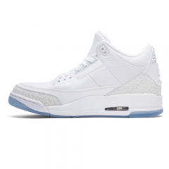 Authentic Air Jordan 3 Pure White Men