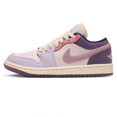 Authentic Air Jordan 1 Low Pastel Purple GS