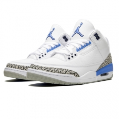 Authentic Air Jordan 3 UNC Blue