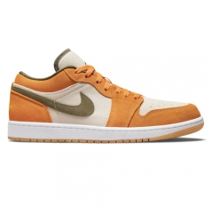 Authentic Air Jordan 1 Low Light Curry