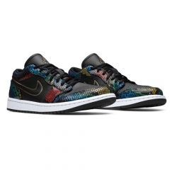 Authentic Air Jordan 1 Low Multi Snakeskin GS