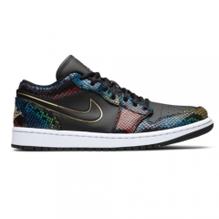 Authentic Air Jordan 1 Low Multi Snakeskin