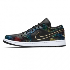 Authentic Air Jordan 1 Low Multi Snakeskin