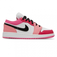 Authentic Air Jordan 1 Low White Pinksicle GS