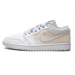 Authentic Air Jordan 1 Low SE Canvas Grey Cream