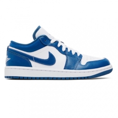 Authentic Air Jordan 1 Low Marina Blue GS