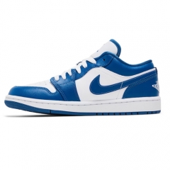 Authentic Air Jordan 1 Low Marina Blue GS