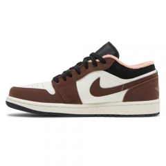 Authentic Air Jordan 1 Low Mocha Brown GS