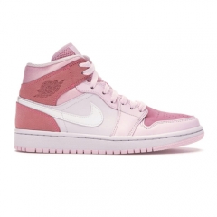 Authentic Air Jordan 1 Mid Digital Pink GS