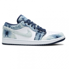 Authentic Air Jordan 1 Low Washed Denim