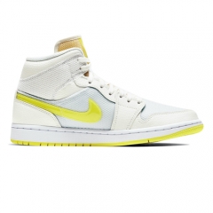 Authentic Air Jordan 1 Mid SE Voltage Yellow