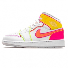 Authentic Air Jordan 1 Mid Edge Glow