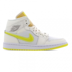 Authentic Air Jordan 1 Mid SE Voltage Yellow GS