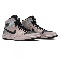 Authentic Air Jordan 1 Mid Iridescent GS